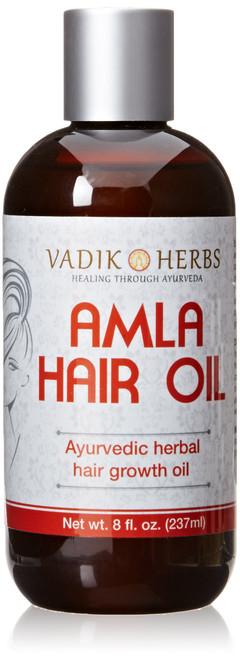 Amla Hair Oil (8 oz)- Ayurvedic herbal hair growth oil ~ Herbal scalp treatment ~ Great for hair loss, balding, thinning of hair, for beard growth, made with Amla (Amalaki) - Indian gooseberry