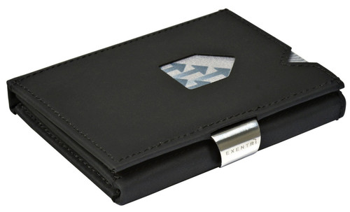 EXENTRI WALLET in Nubuck Black