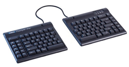 Kinesis Freestyle2 Blue Wireless Ergonomic Keyboard for Mac (20" Extended Separation)