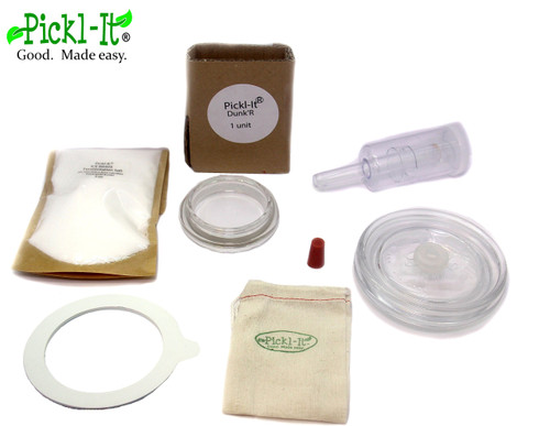 Pickl-It Deluxe Fermentation Lid Kit Convert 'Fido' Jars For Anaerobic Pickling