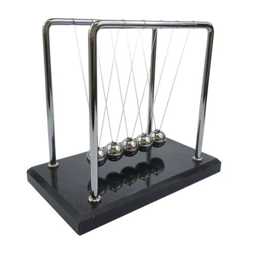 Newton's Cradle - 7 inch, Marble Base