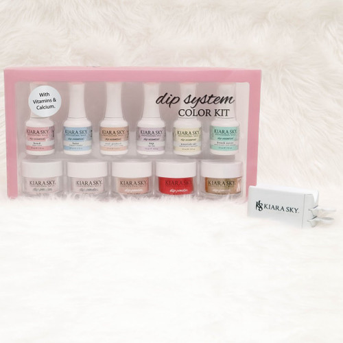 Kiara Sky Dip System Color Starter Kit - With Clear Coat