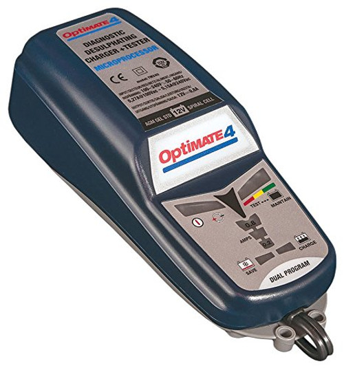 OptiMATE 4 Dual Program, TM-341, 9-step 12V 1A Battery Saving charger-tester-maintainer