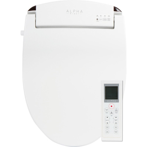 ALPHA JX Elongated Bidet Toilet Seat, White, Endless Warm Water, Rear and Front Wash, LED Light,Quiet Operation, Easy Wireless Remote Control, Low Profile Sittable Lid, 3 Year Warranty ALPHA JX Elongated Bidet Toilet Seat, White, Endless Warm Water, Rear and Front Wash, LED Light,Quiet Operation, Easy Wireless Remote Control, Low Profile Sittable Lid, 3 Year Warranty