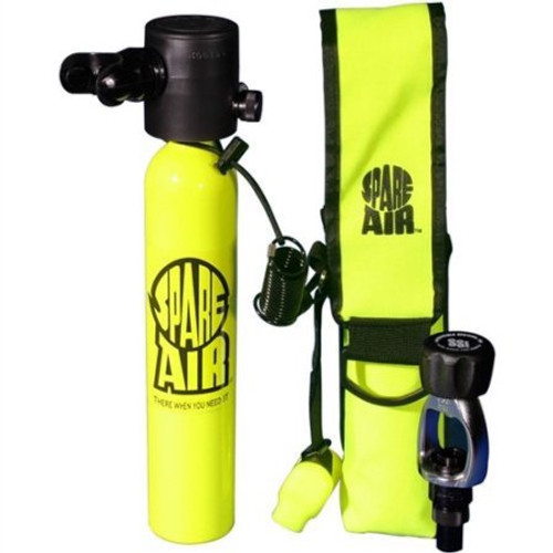 Submersive Systems Spare-Air 3000 3.0 Kit, Yellow Safety Back-Up Air Supply for Scuba Divers