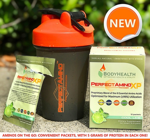 BodyHealth PerfectAmino XP - Powdered Amino Drink Mix Packets, 12 Count
