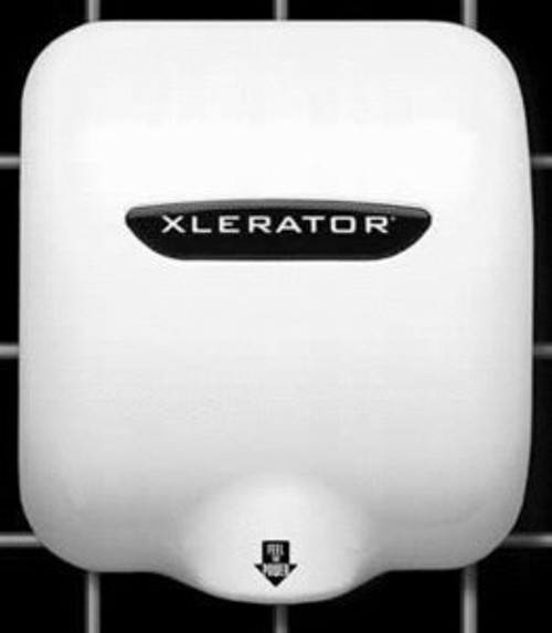 XLERATOR XLERATOR XL-W Automatic High Speed Hand Dryer with White Cover and 1.1 Noise Reduction Nozzle, 12.5 A, 110/120 V