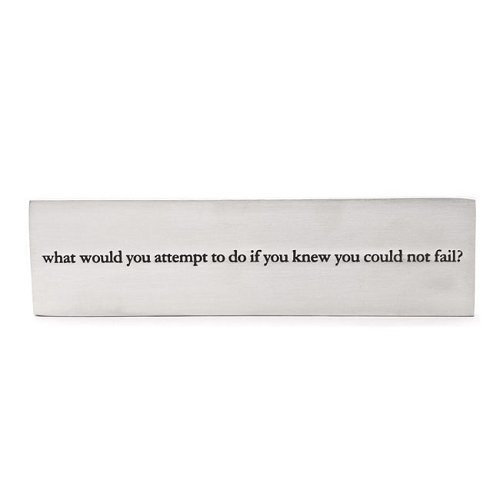 Vilmain What Would You Attempt To Do Paperweight
