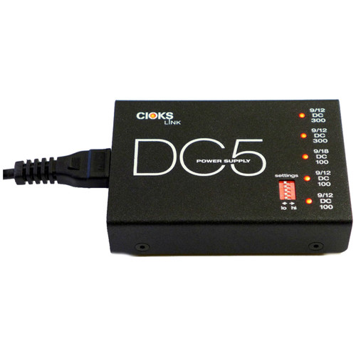 Cioks Cioks DC5 Link Power Supply w/ 5 Isolated Outlets DC-5 9v,12v,18v