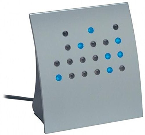 Anelace Crystal Blue "Powers of 2" BCD & Direct Binary Clock (Silver w/Blue LEDs)