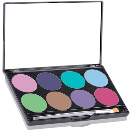 Mehron Mehron Makeup Paradise AQ Face & Body Paint 8 Color Palette- PASTEL