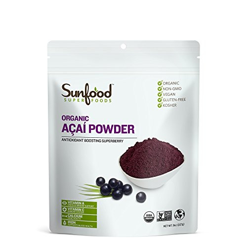 Sunfood Sunfood Acai Powder, Certified Organic, Non-GMO, Raw, 8oz