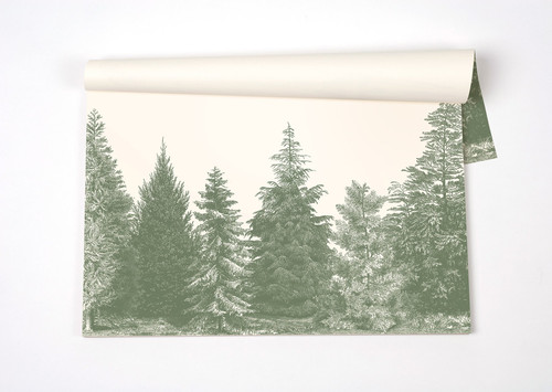Hester and Cook Evergreen Paper Placemats 30 Sheets American Made