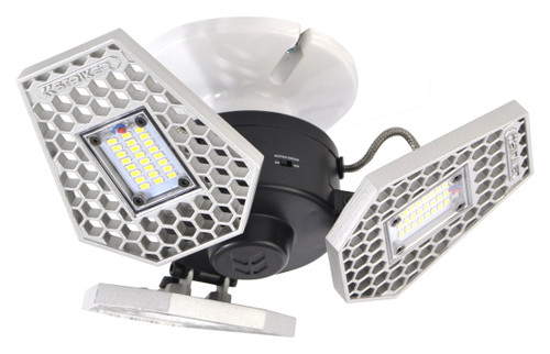 Striker Concepts TriLight - 3000 Lumen Motion Activated Ceiling Light for Garage / Attic / Basement / Home