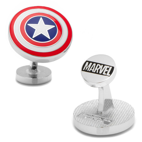 Marvel Comics Marvel Comics Mens Captain America Shield Cufflinks