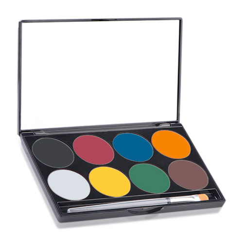 Mehron Mehron Makeup Paradise AQ Face & Body Paint 8 Color Palette- BASIC