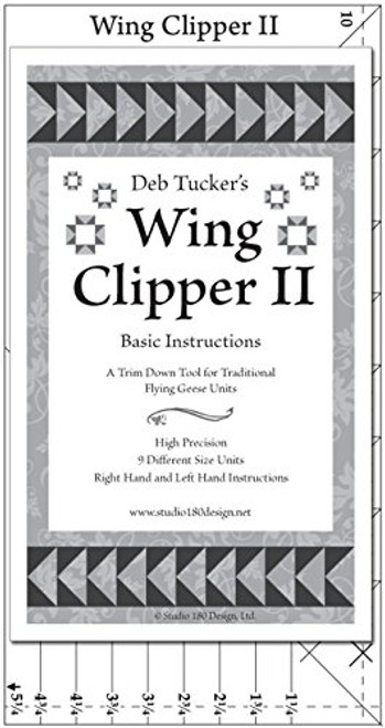Studio 180 Design Wing Clipper II - Quilting Tool for Trimming Down Flying Geese Units