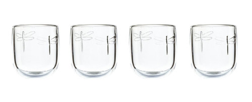 La Rochere Dragonfly Glass Tumbler 9.5 oz, Set of 4