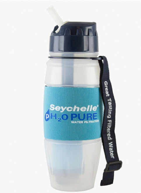 Seychelle Seychelle 28 Oz pH2O Pure Alkaline Water Filter Bottle Flip Top