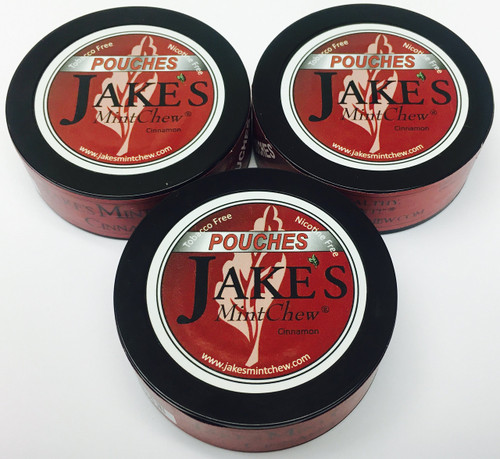 Jake's Mint Chew Jake's Mint Chew - CINNAMON - 3 Pack-"POUCHES"
