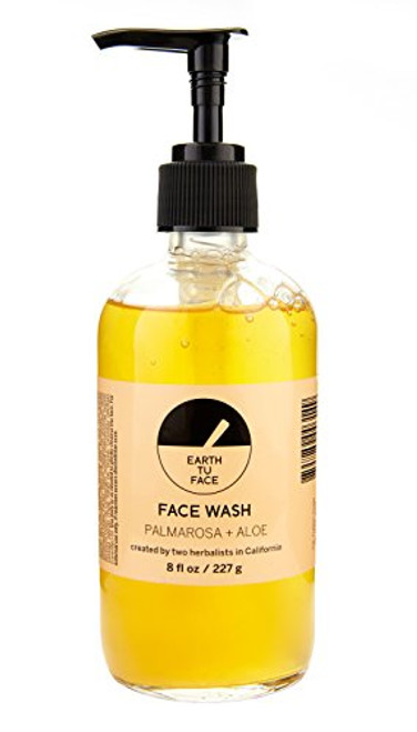 Earth tu Face - Organic Palmarosa + Aloe Face Wash (8 fl oz / 227 g)