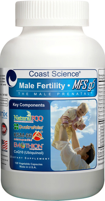Coast Science Male Fertility Supplement MFSg5 - 120 capsules (now with PQQ)