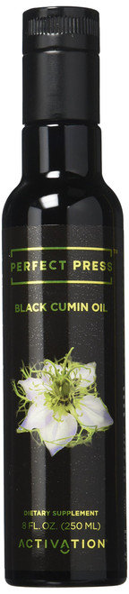 Perfect Press, Black Cumin Seed Oil, Nigella Sativa, Immune System Booster, Vitamins B1, B2, B3, Digestive Support, Vegan, Organic, Gluten Free, 250 Milliliter