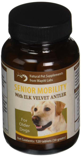 Wapiti Labs Senior Mobility Formula Dog Tablets Supplement, 120 tablet