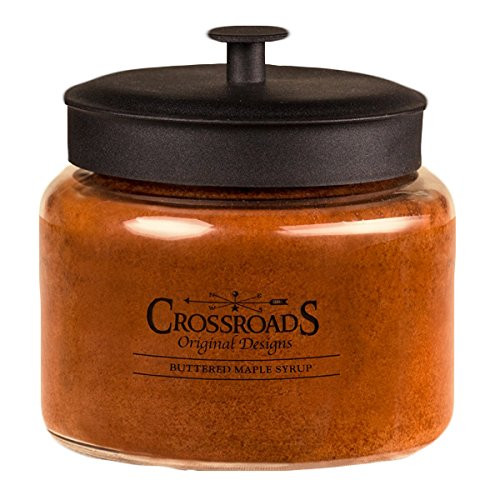 Crossroads Buttered Maple Syrup Scented 4-Wick Candle, 64 Ounce