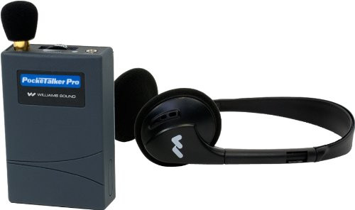 Williams Sound PKT PRO1-3 Pocketalker PRO System Amplifier with Folding Headphone, 100 hours of battery life, Adjustable volume control/internal tone control, Accommodates a variety of earphone and he