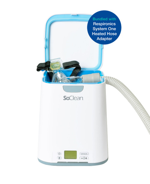 SoClean 2 CPAP Cleaner and Sanitizing Machine with Respironics Heated Hose Adapter