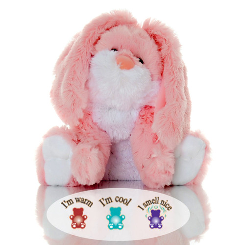 Toasty Rosey Bunny - Lavender Scented Aromatherapy Microwavable Stuffed Animal - Hot and Cold Therapy - Perfect for Autism, ADHD, Occupational Therapy, PTSD