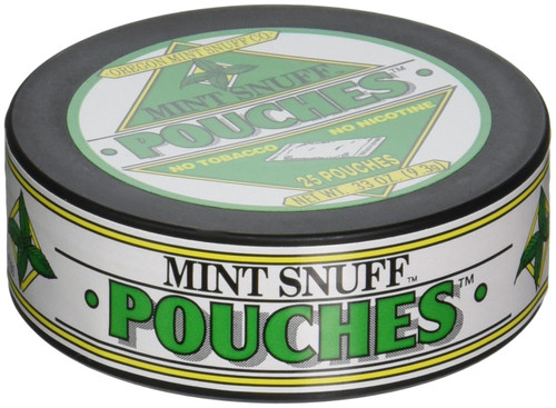 Original Mint Snuff, Non-tobacco, 5 Cans (Original Peppermint Pouch)