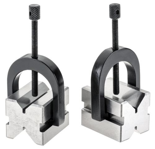 Grizzly H5608 V-Block Pair with Clamps 1-5/8-Inch