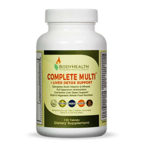 Complete Multi + Liver Detox Support (120 tablets). Complete Multivitamin in a base of 16 whole foods