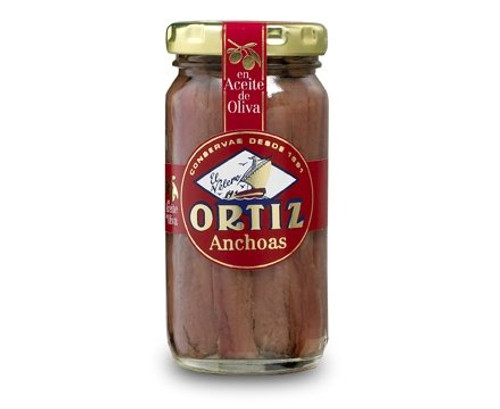 Ortiz Anchovy Fillet Jars 95 GM