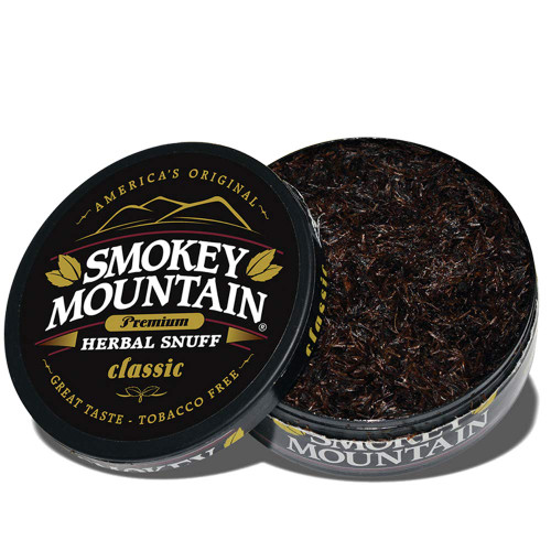 Smokey Mountain Herbal Snuff - Classic - 1-Can - Nicotine-Free and Tobacco-Free - Herbal Snuff - Great Tasting & Refreshing Chewing Tobacco Alternative Smokey Mountain Herbal Snuff - Classic - 1-Can - Nicotine-Free and Tobacco-Free - Herbal Snuff - Great Tasting & Refreshing Chewing Tobacco Alternative