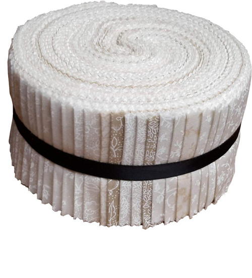Best of Tone on Tone Neutral Blenders Jelly Roll 40 Precut 2.5-inch Quilting Fabric Strips