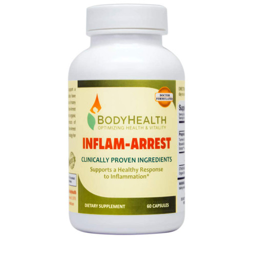 BodyHealth Inflam-Arrest (60 Capsules) Anti Inflammatory Supplement Pain Relief for Joint Support & Muscle, High Potency Extracts of Turmeric Boswellia Ginger & Curcuminoids Non-GMO Gluten Free BodyHealth Inflam-Arrest (60 Capsules) Anti Inflammatory Supplement Pain Relief for Joint Support & Muscle, High Potency Extracts of Turmeric Boswellia Ginger & Curcuminoids Non-GMO Gluten Free