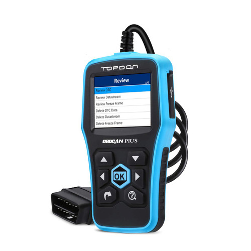TOPDON OBD2 Scanner Engine Fault Code Reader Plus 2.0, Turn Off Check Engine Light, Pass Smog Test for Cars since 1996, with Graphic Live Data, DTC LookUp, Recode and Replay, 9 Language Support