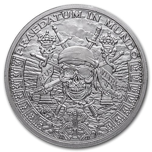 1 oz Pieces of Eight Silver Shield Round (New)
