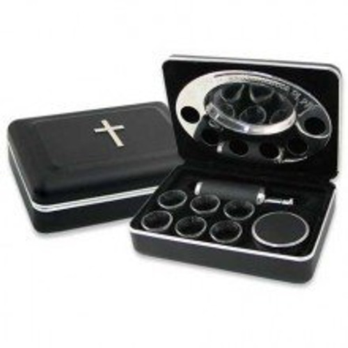 Communion Set - Remembranceware Executive Portable - Black - Lord's Supper