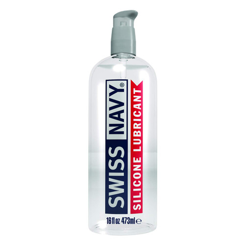 Swiss Navy Premium Silicone Sex Lubricant, 16 Ounce, Lube for Men, Women & Couples. MD Science Lab