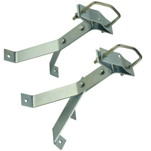 Skywalker Signature Series 6-Inch Heavy-Duty Wall Mount Kit for TV Antenna Mast | (2) Brackets with Lag Bolts