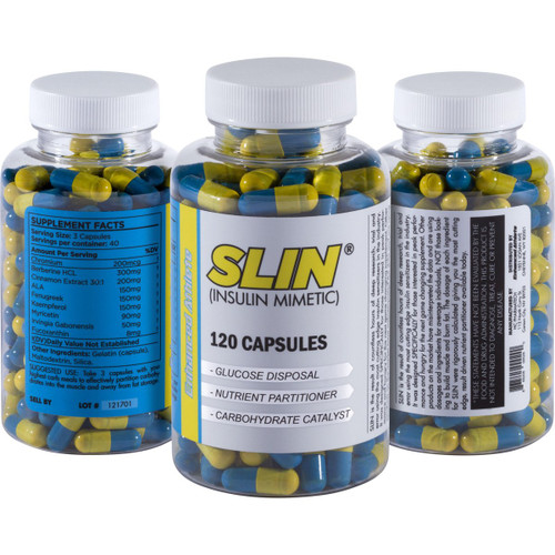 Enhanced Athlete Slin - Carb Blocker, Insulin Mimetic and Nutrient Practitioner to Support Muscle Strength - Promotes Turning Carbohydrates into Muscle - 120 Capsules