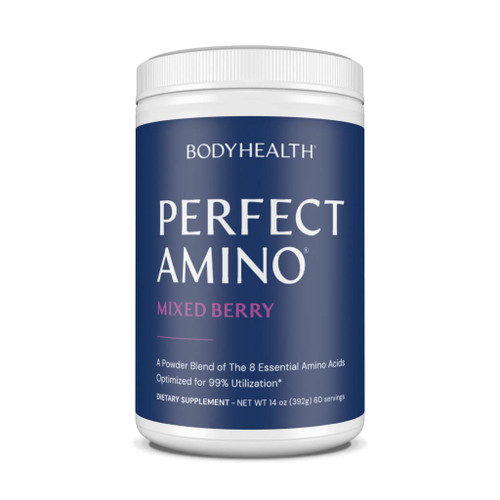 BodyHealth PerfectAmino XP Mixed Berry (60 Servings) Best Pre/Post Workout Recovery Drink, 8 Essential Amino Acids Energy Supplement with 50% BCAAs, 100% Organic, 99% Utilization for Maximum Power BodyHealth PerfectAmino XP Mixed Berry (60 Servings) Best Pre/Post Workout Recovery Drink, 8 Essential Amino Acids Energy Supplement with 50% BCAAs, 100% Organic, 99% Utilization for Maximum Power