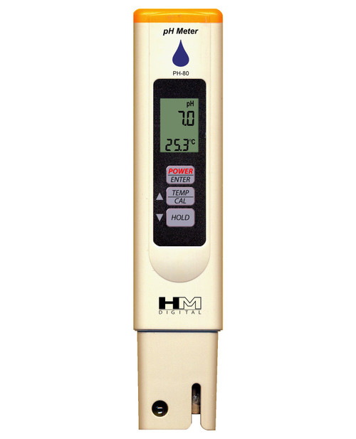 HM Digital HMDPHM80 Digital pH/Temperature Meter, 0.0-14.0 0.1 Resolution, Purple