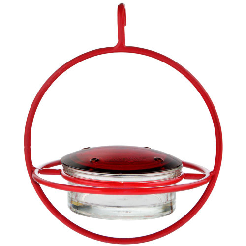 Mosaic Birds M047-301-R Hummble Bold Hummingbird Feeder Red