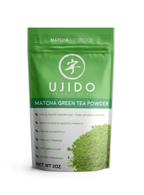Ujido Japanese Matcha Green Tea Powder - Ceremonial Blend - Packaged in Japan (2 oz)