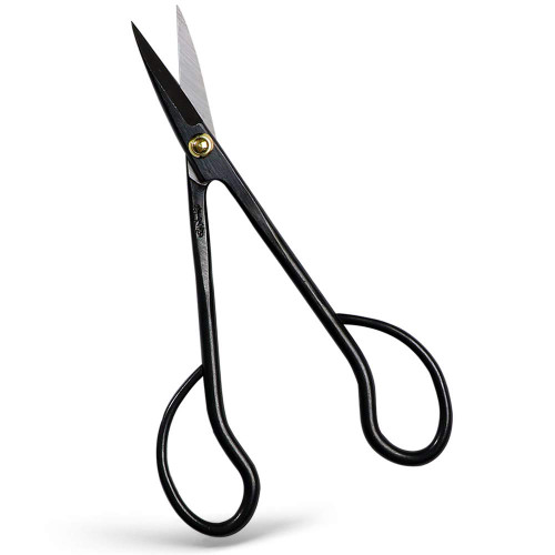 Hanafubuki Wazakura Satsuki Bonsai  Scissors Made in Japan 7inch( 180mm), Japanese Bonsai Garden Tools, Hasami Pruning Shears - Long Handle Black